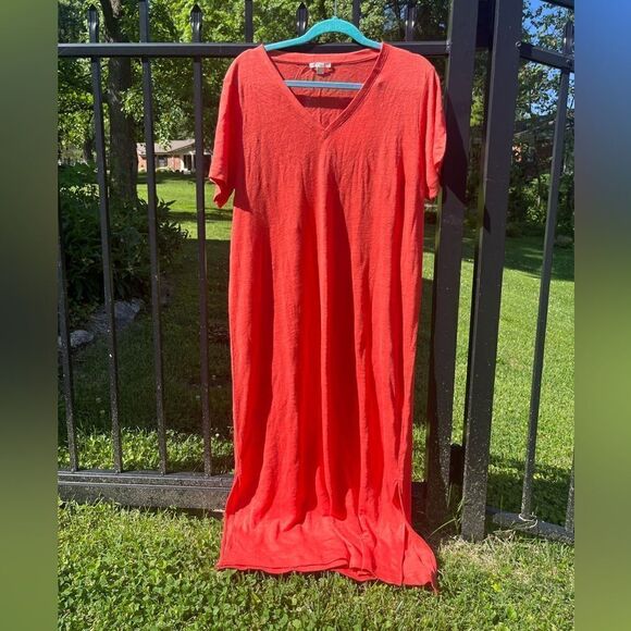 COS Linen Column Midi Dress - Picture 2 of 6